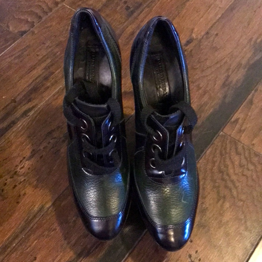 Army Green Black Burberry Booties